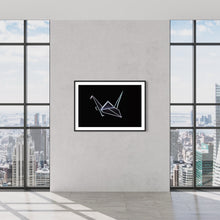 Laden Sie das Bild in den Galerie-Viewer, Hidden Places Origami Swan / Schwan 2020 (signed + Frame)