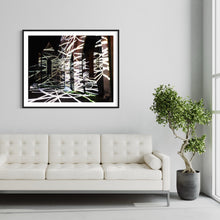 Laden Sie das Bild in den Galerie-Viewer, Erfurt Lighting up times - Barfüsserkirche Runie 2012 (signed + Frame)