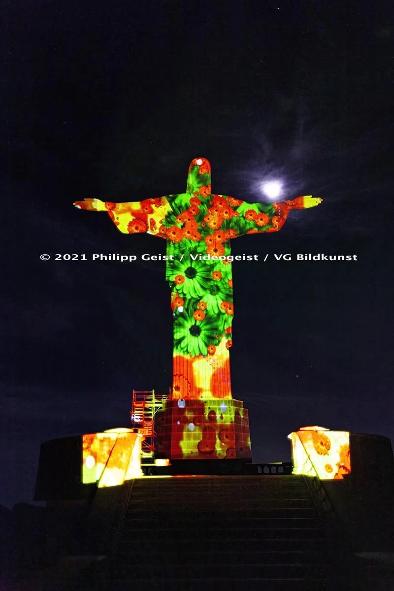 LED Light Frame / Led Leuchtrahmen Cristo Redentor/ Rio de Janeiro 2014 (signed)
