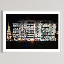 Laden Sie das Bild in den Galerie-Viewer, Nürnberg/ Nuremberg Rathaus „Into the Blue“ Blaue Nacht 2017 (signed + Frame)