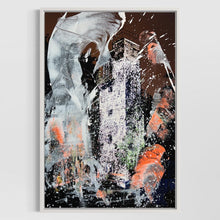 Laden Sie das Bild in den Galerie-Viewer, Overpainting Fine Art Print 2022 // Berlin 2020 Hidden Places Treptower Park Aussichtsturm video installation
