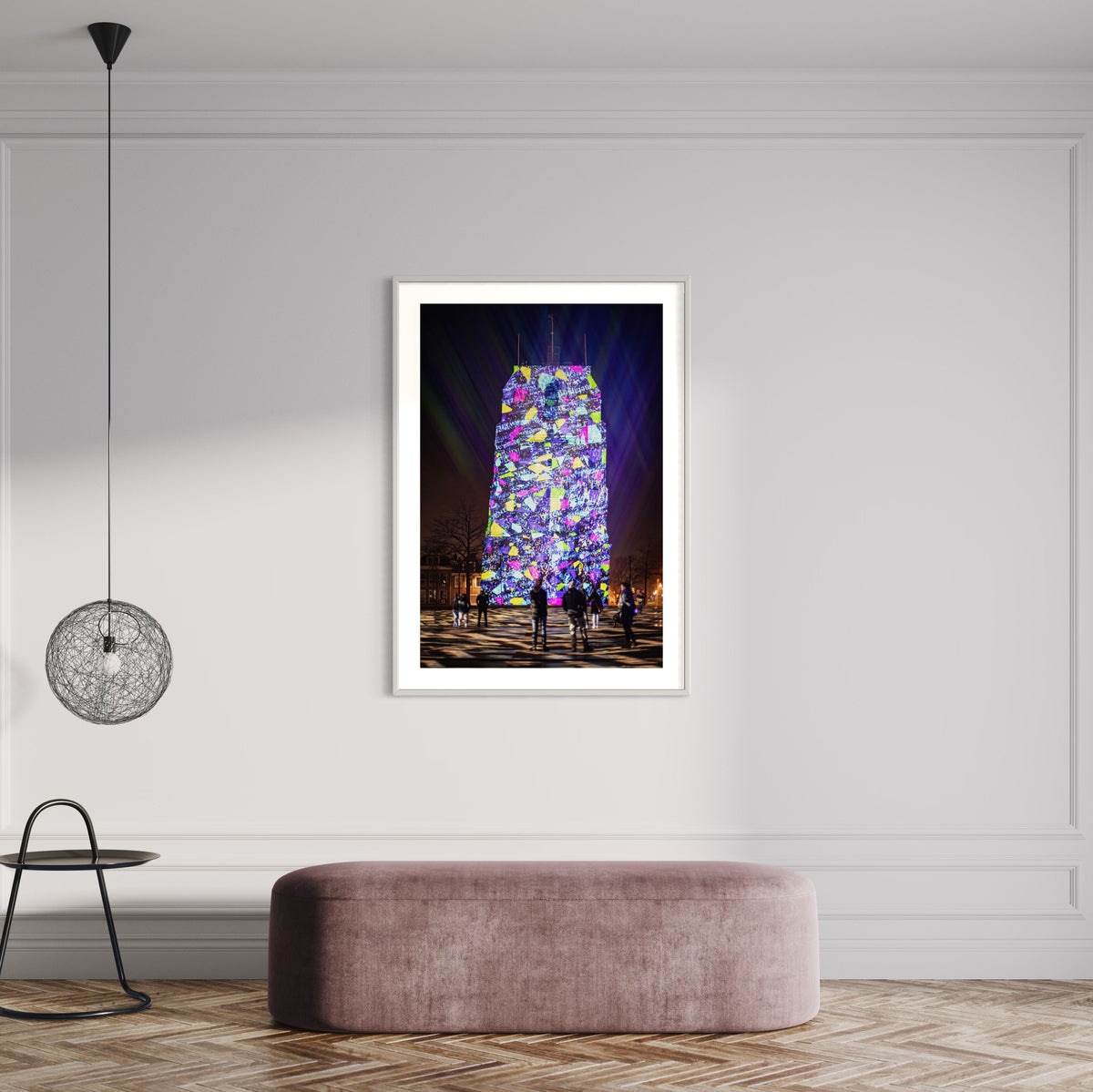 Leeuwarden Luna Light Festival 2022 - Oldehove TIME DRIFTS (signed + Frame)