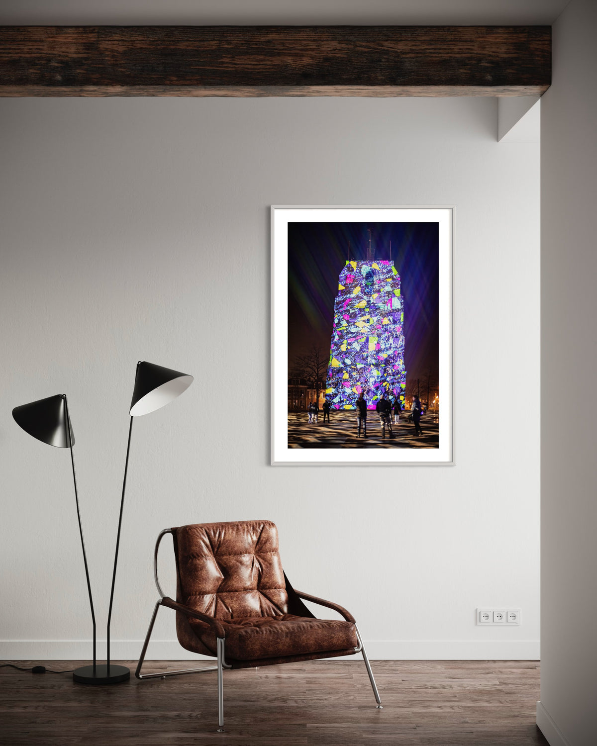 Leeuwarden Luna Light Festival 2022 - Oldehove TIME DRIFTS (signed + Frame)