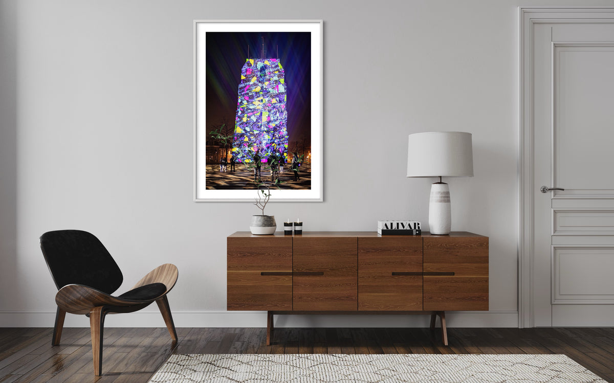 Leeuwarden Luna Light Festival 2022 - Oldehove TIME DRIFTS (signed + Frame)
