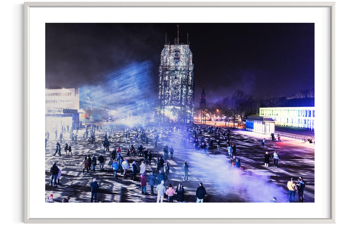 Leeuwarden Luna Light Festival 2022 - Oldehove TIME DRIFTS (signed + Frame)