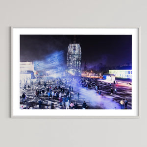Leeuwarden Luna Light Festival 2022 - Oldehove TIME DRIFTS (signed + Frame)