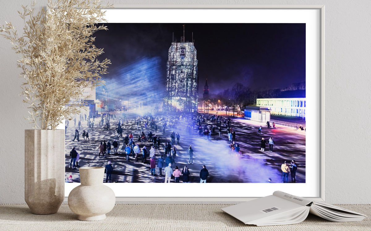 Leeuwarden Luna Light Festival 2022 - Oldehove TIME DRIFTS (signed + Frame)