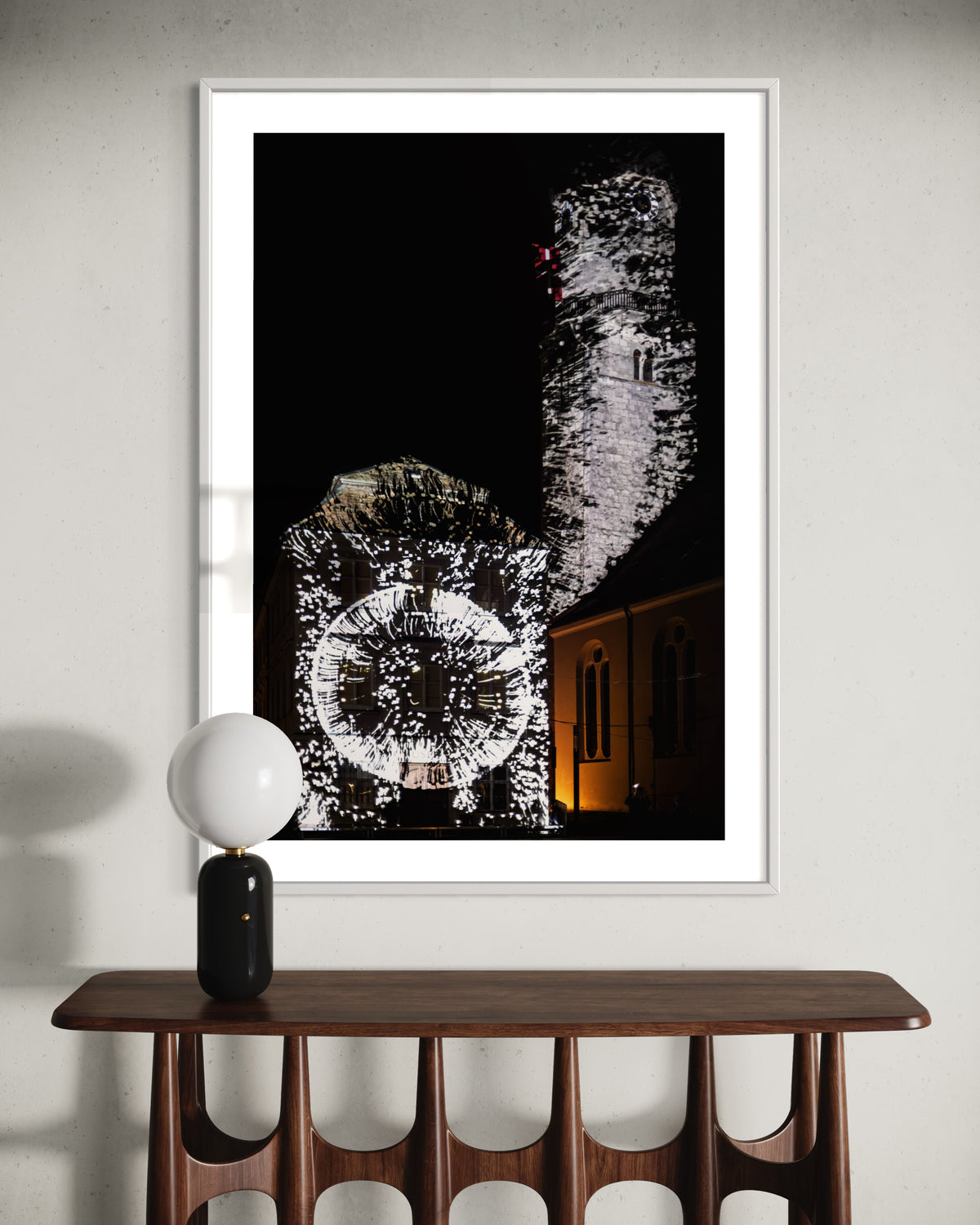 Weilheim 3  Lichtkunst Festival Weilheim Fades 2022 (signed + Frame)