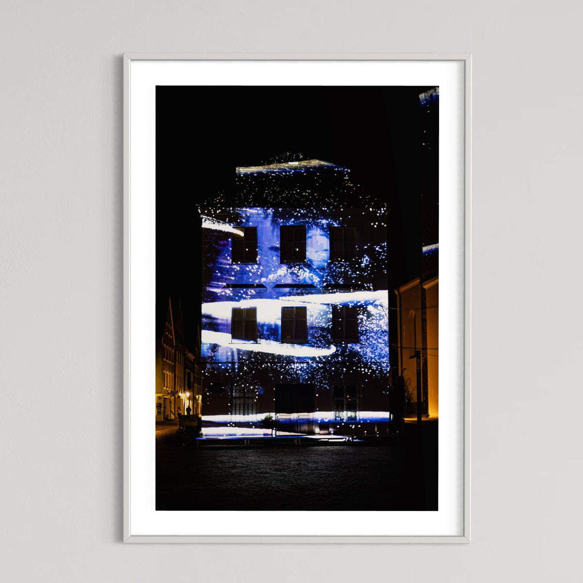 Weilheim 3  Lichtkunst Festival Weilheim Fades 2022 (signed + Frame)