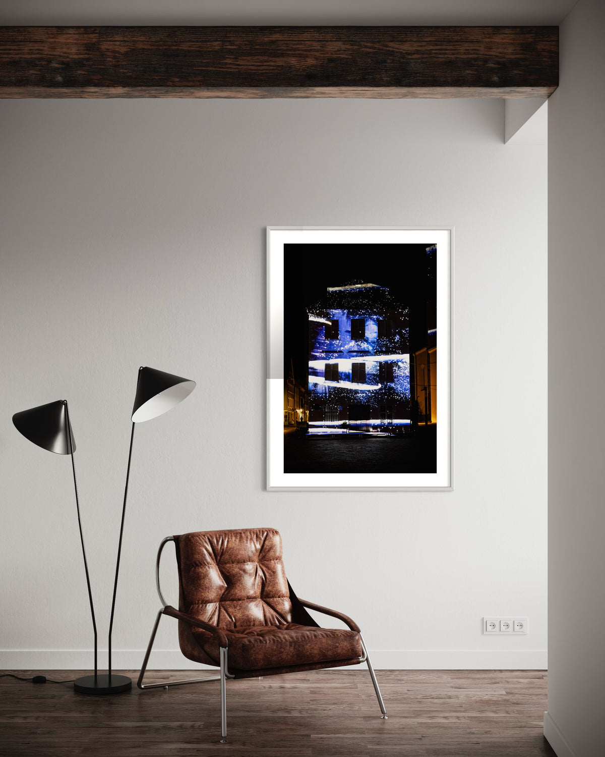 Weilheim 3  Lichtkunst Festival Weilheim Fades 2022 (signed + Frame)