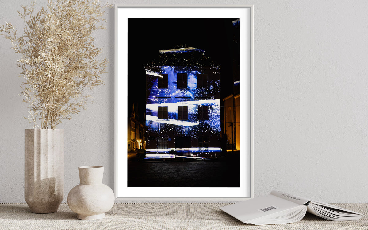 Weilheim 3  Lichtkunst Festival Weilheim Fades 2022 (signed + Frame)