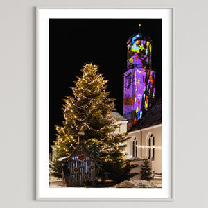 Weilheim Mariä Himmelfahrt Kirchturm „Hoffnungslicht“ 2021 (signed + Frame)