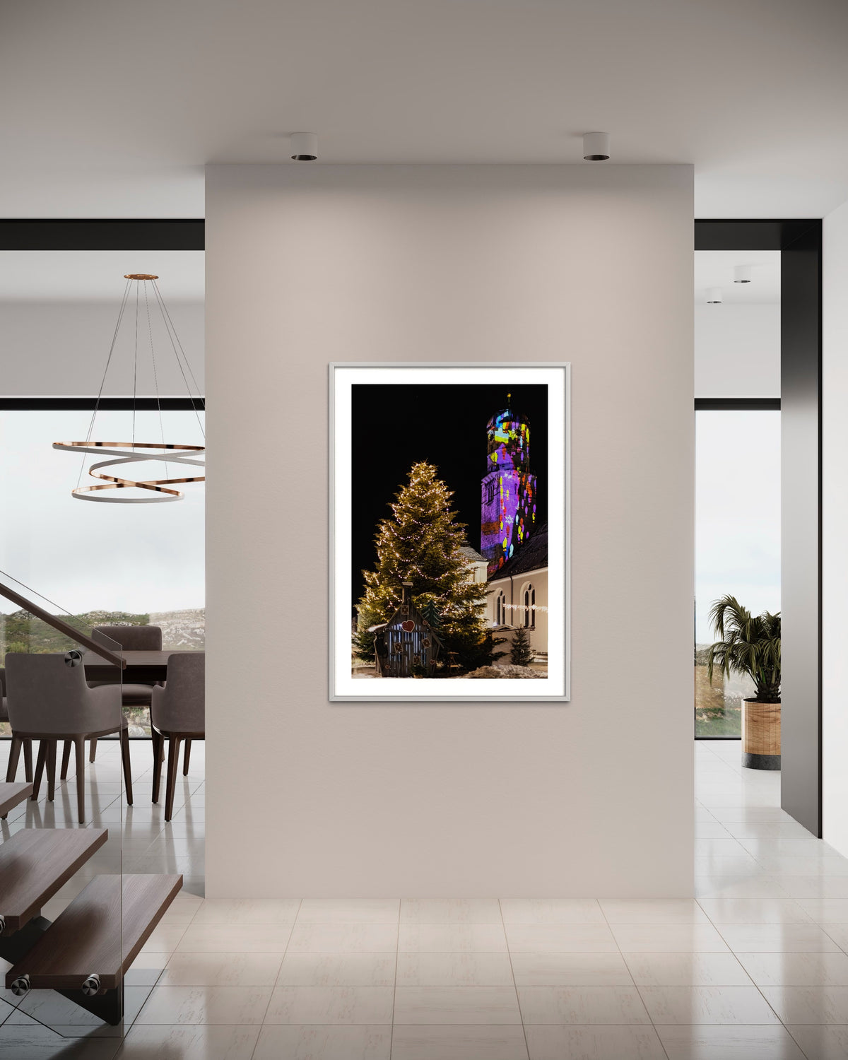 Weilheim Mariä Himmelfahrt Kirchturm „Hoffnungslicht“ 2021 (signed + Frame)