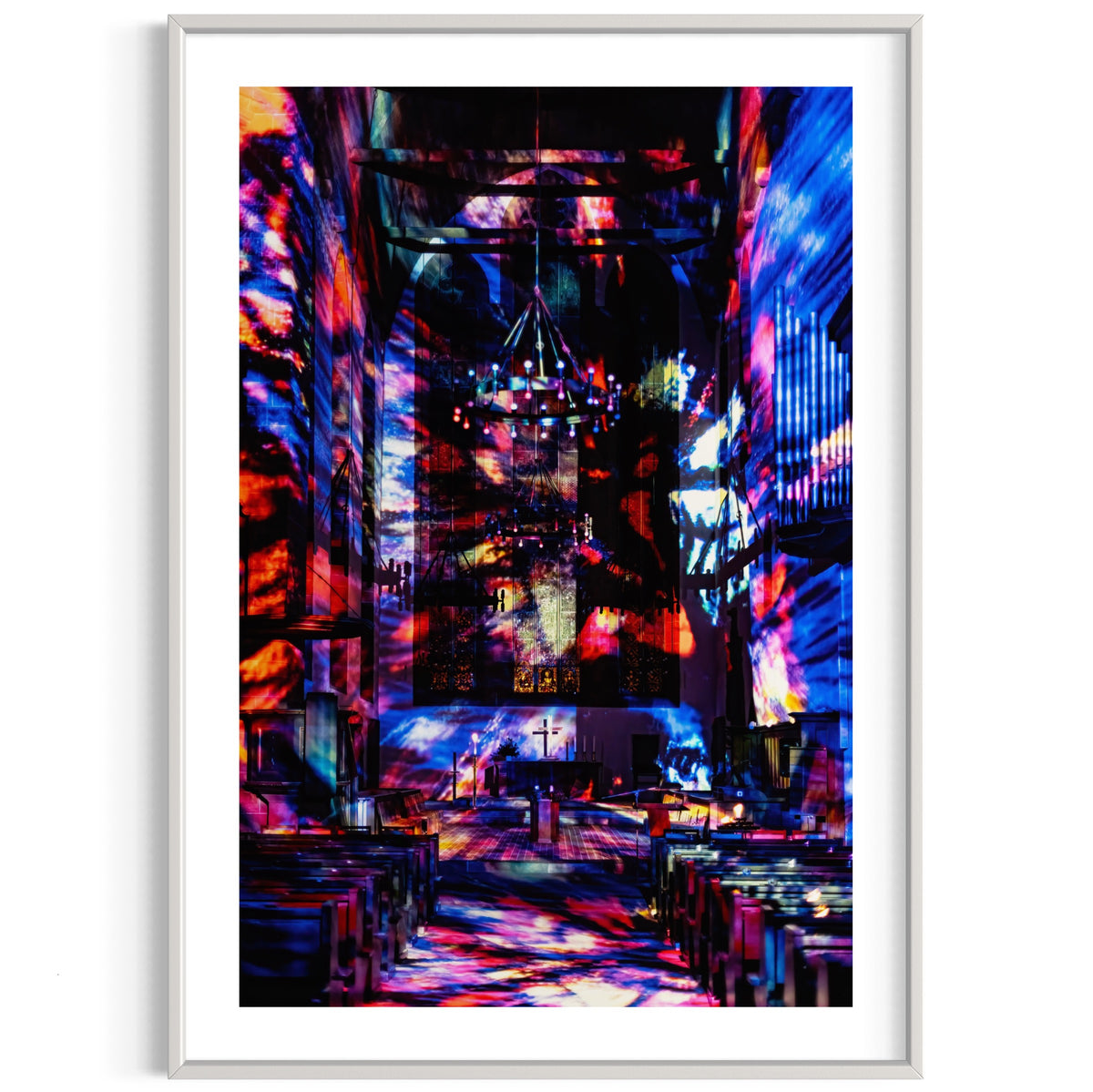 Erfurt Augustinerkirche AdventsLeuchten 2022 (signed + Frame)