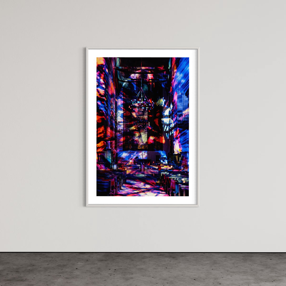 Erfurt Augustinerkirche AdventsLeuchten 2022 (signed + Frame)
