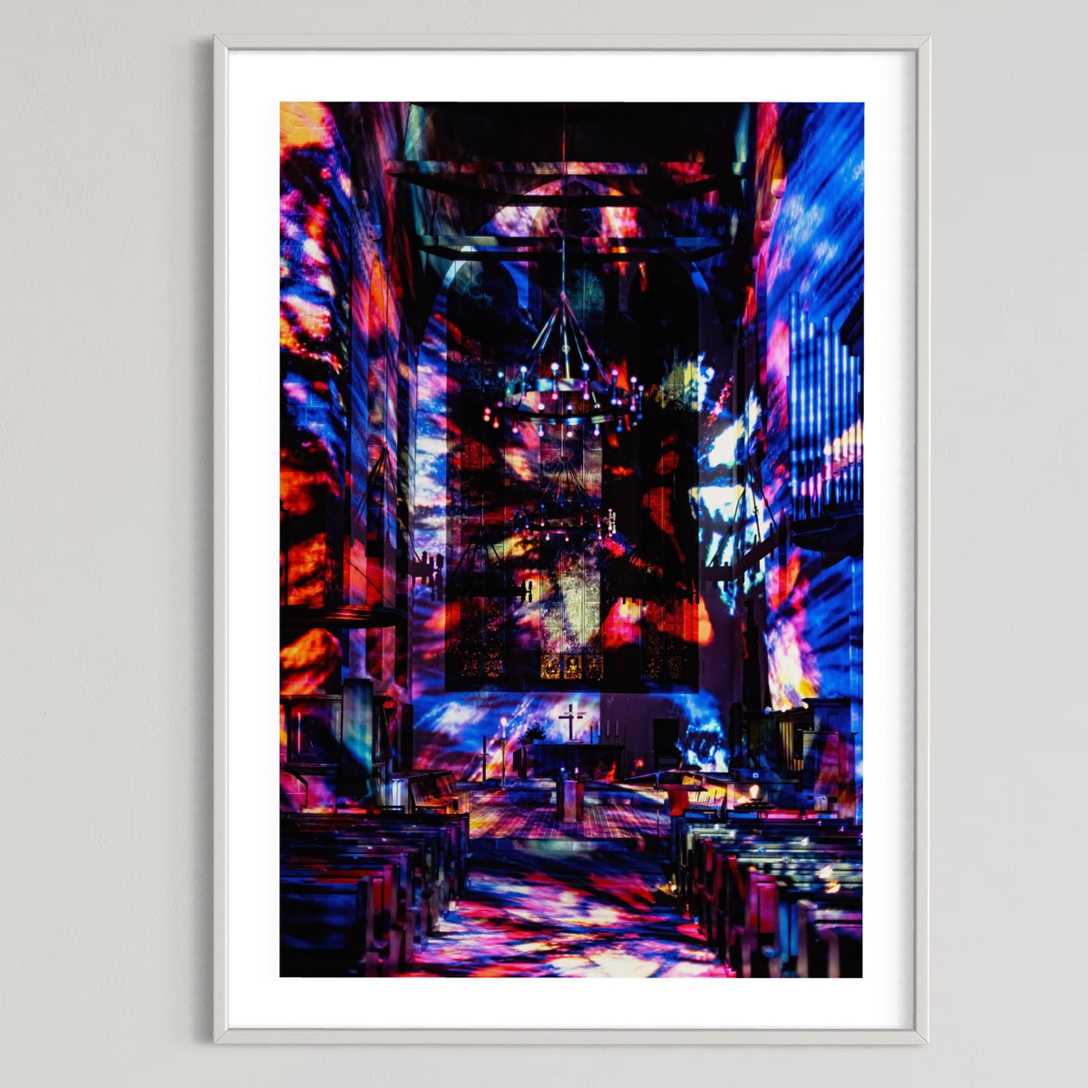 Erfurt Augustinerkirche AdventsLeuchten 2022 (signed + Frame)