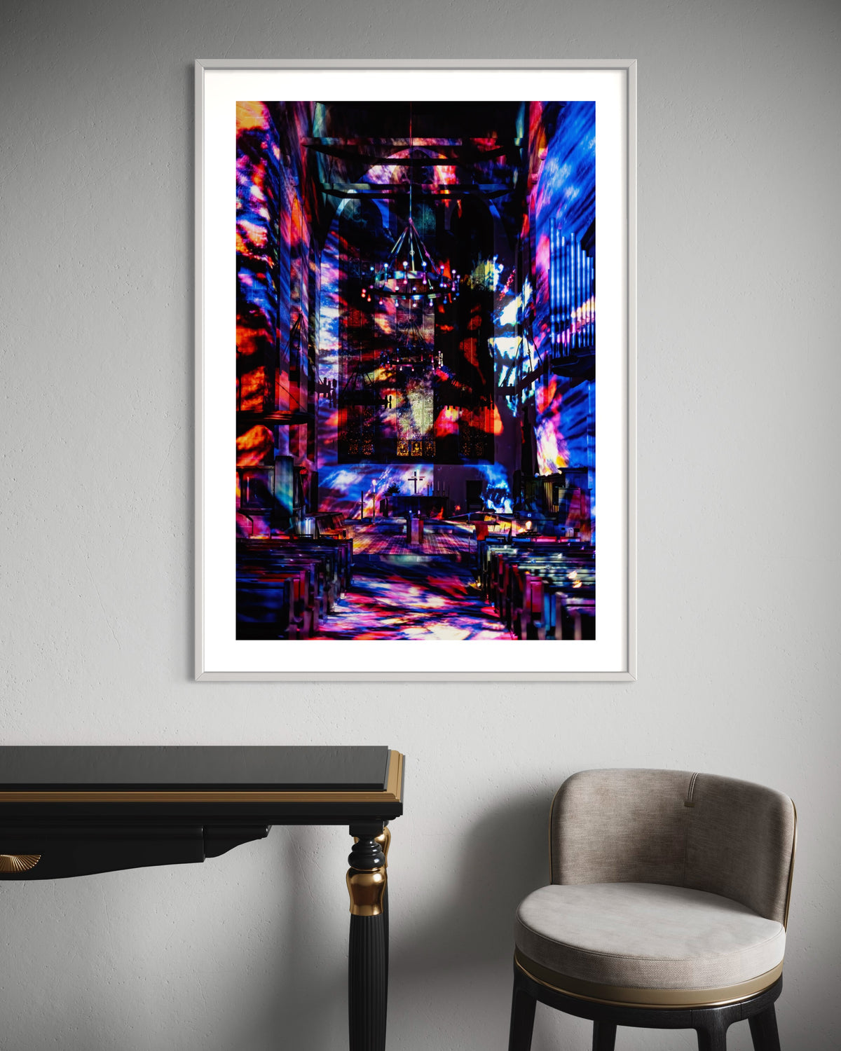 Erfurt Augustinerkirche AdventsLeuchten 2022 (signed + Frame)