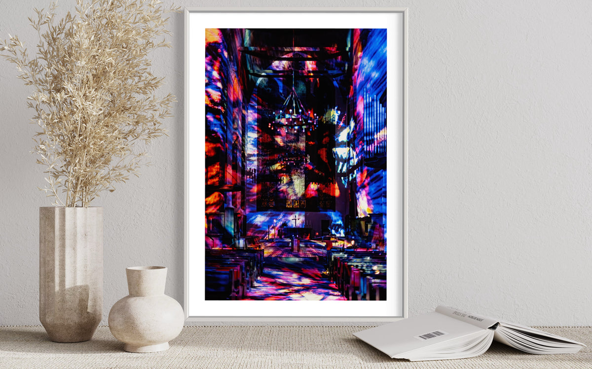 Erfurt Augustinerkirche AdventsLeuchten 2022 (signed + Frame)