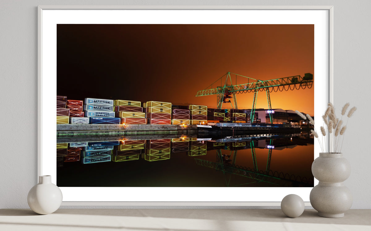 Stuttgart Hafen River of Words 2016 (signed + Frame)