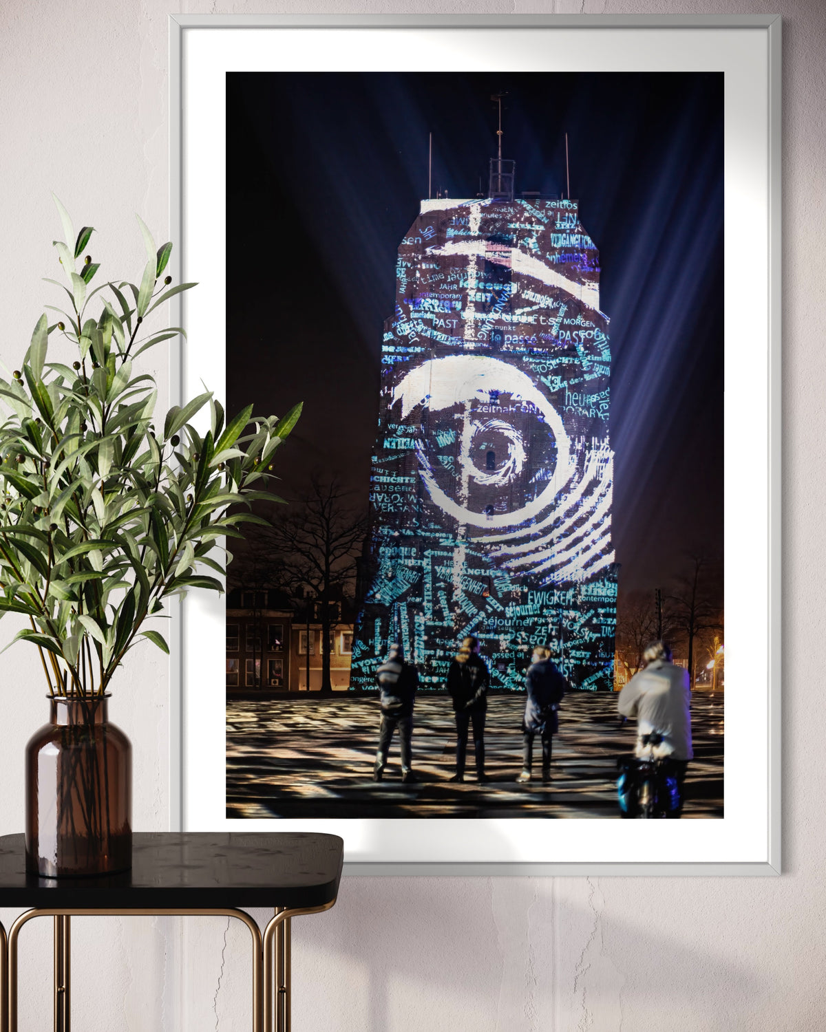Leeuwarden Luna Light Festival 2022 - Oldehove TIME DRIFTS (signed + Frame)