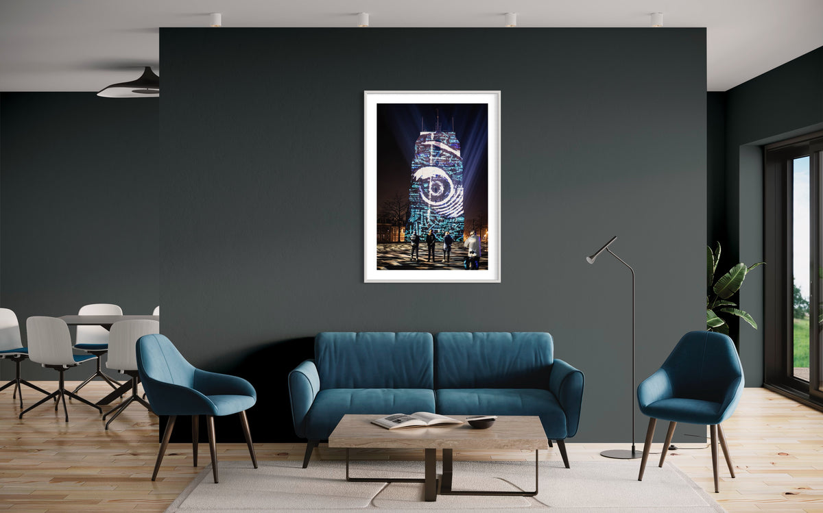 Leeuwarden Luna Light Festival 2022 - Oldehove TIME DRIFTS (signed + Frame)