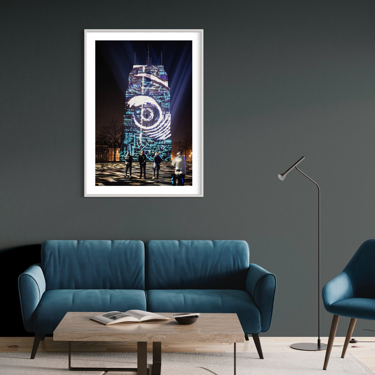 Leeuwarden Luna Light Festival 2022 - Oldehove TIME DRIFTS (signed + Frame)