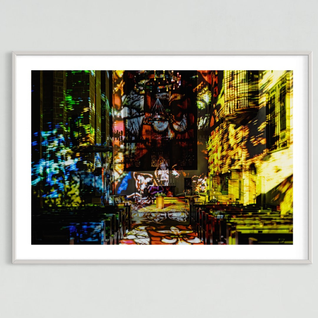 Erfurt Augustinerkirche AdventsLeuchten 2022 (signed + Frame)