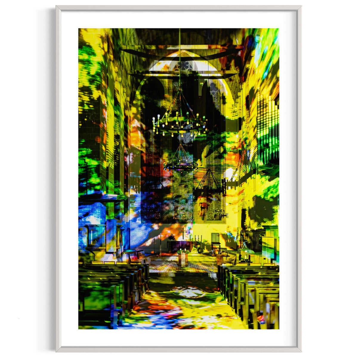 Erfurt Augustinerkirche AdventsLeuchten 2022 (signed + Frame)