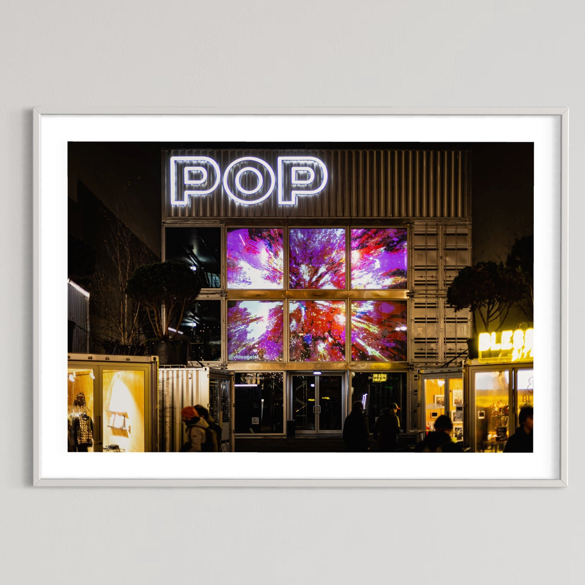 Berlin Popkudamm Container LIghts 2022 (signed + Frame)
