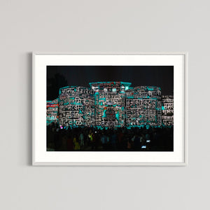 India/ Indien Pune Shaniwarwada Fort Diwali 2016 (signed + Frame)