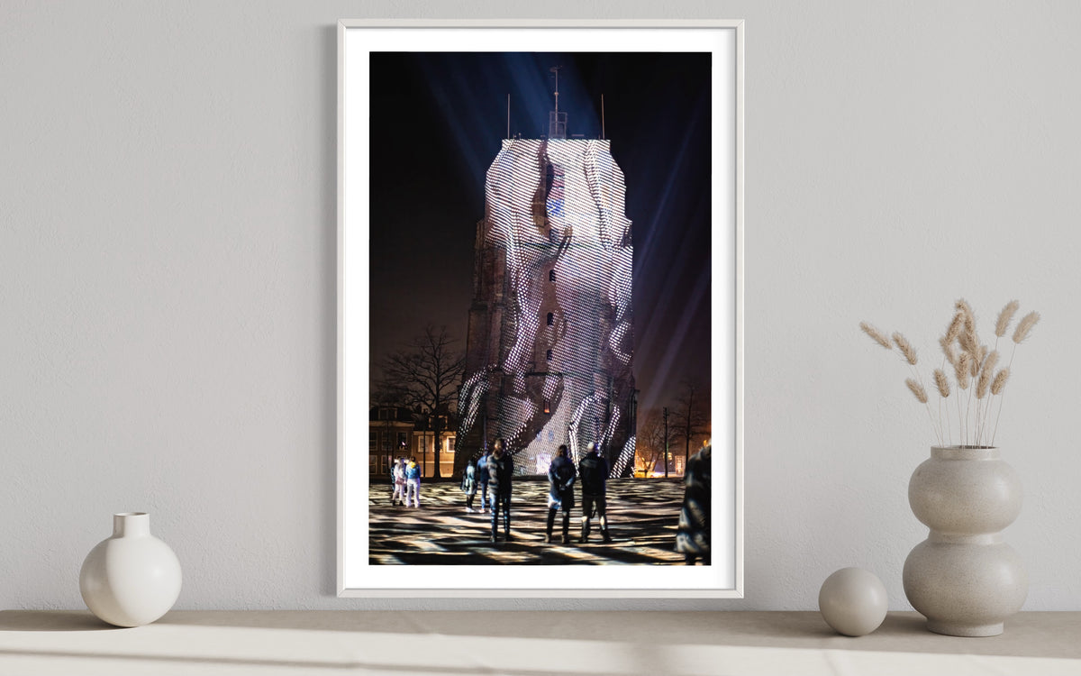 Leeuwarden Luna Light Festival 2022 - Oldehove TIME DRIFTS (signed + Frame)