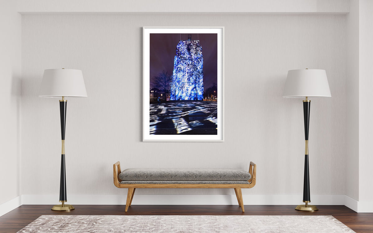 Leeuwarden Luna Light Festival 2022 - Oldehove TIME DRIFTS (signed + Frame)