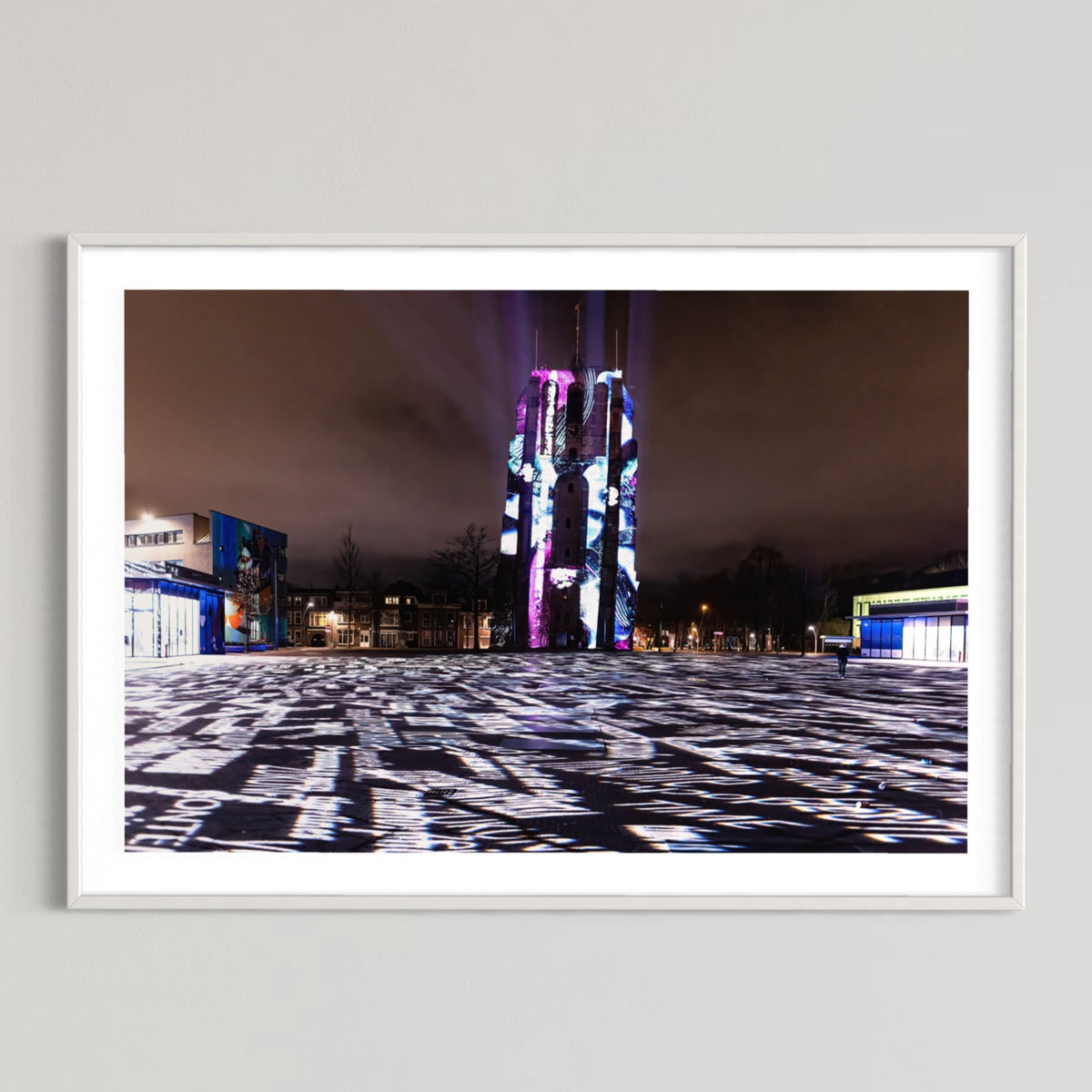 Leeuwarden Luna Light Festival 2022 - Oldehove TIME DRIFTS (signed + Frame)