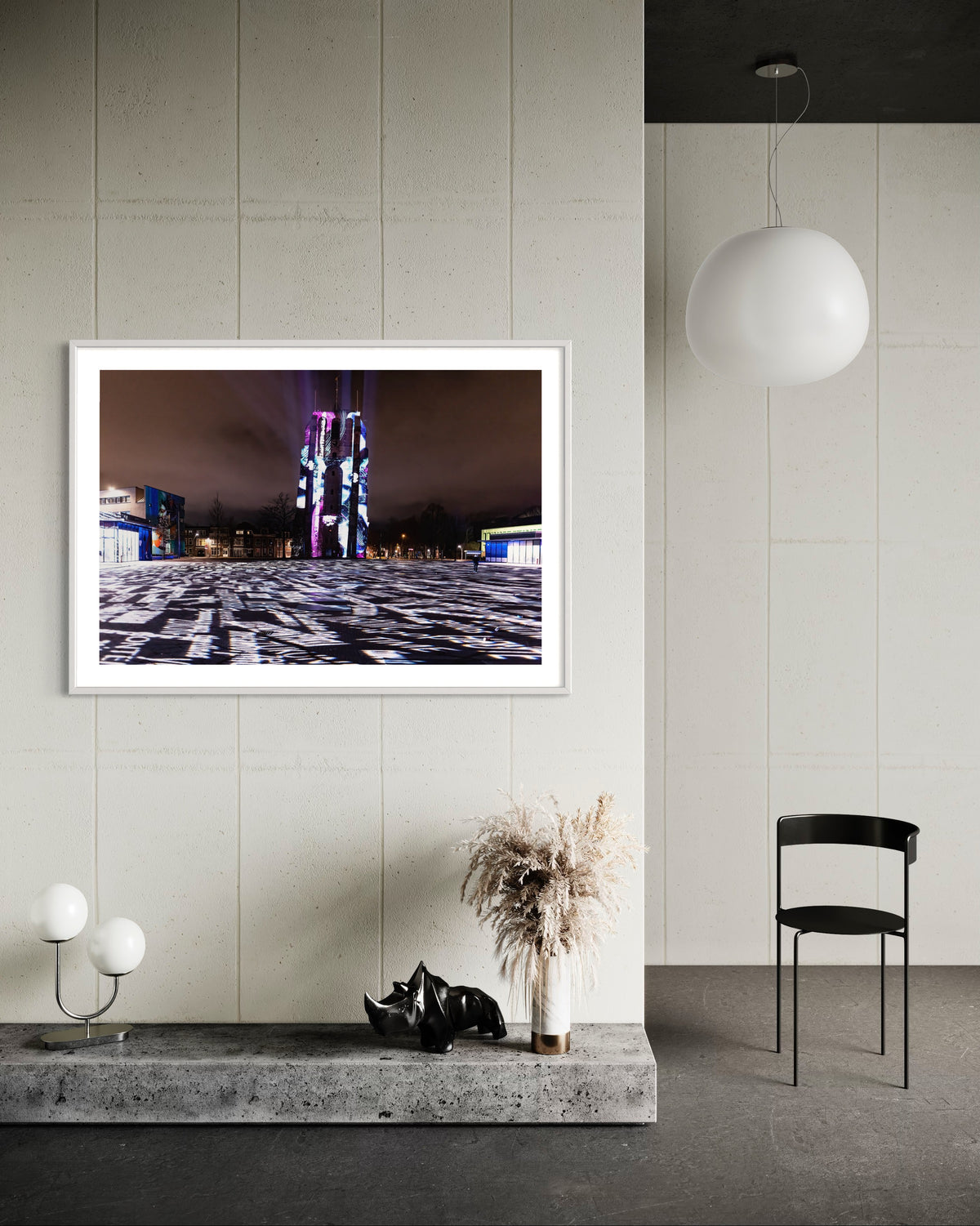 Leeuwarden Luna Light Festival 2022 - Oldehove TIME DRIFTS (signed + Frame)