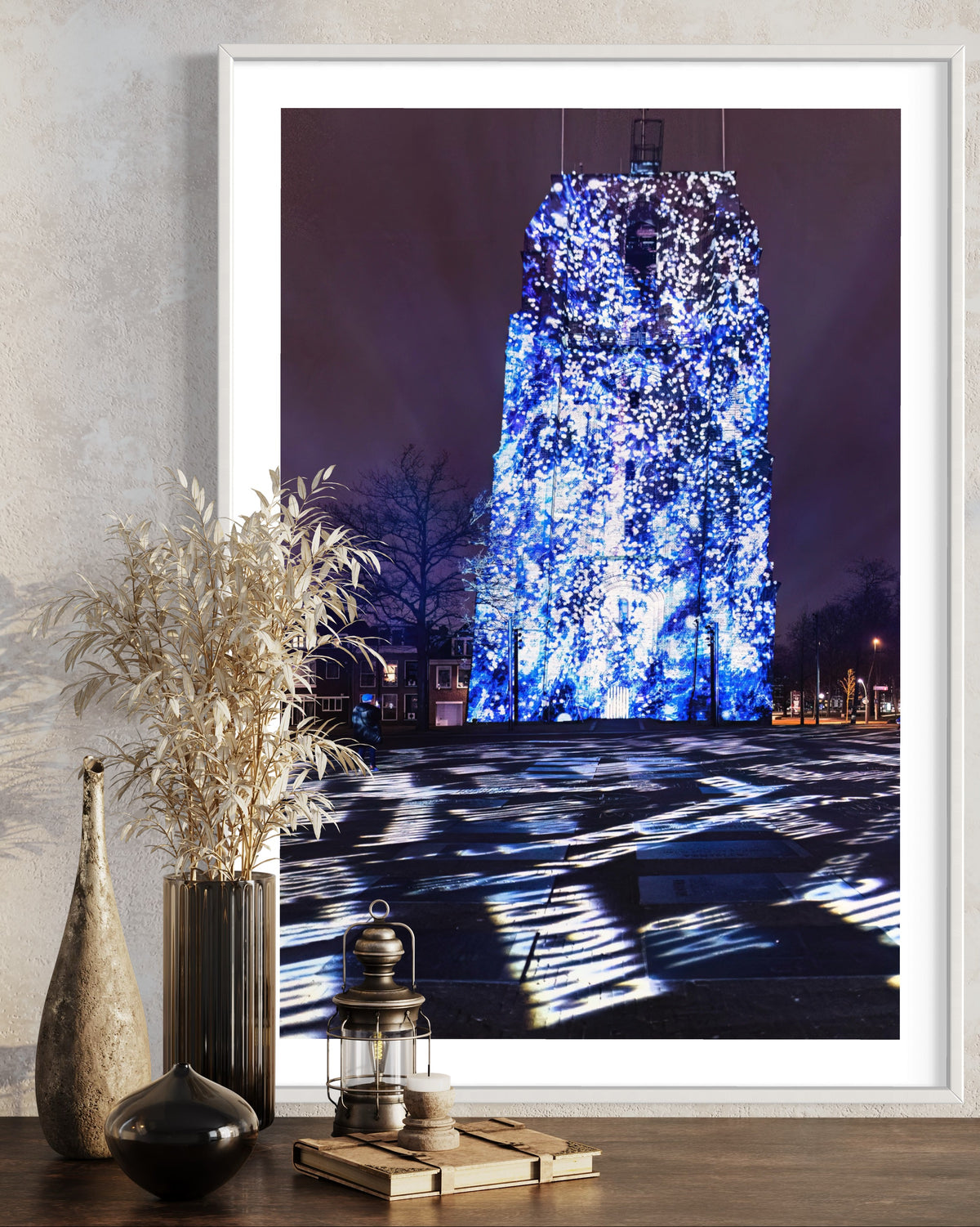 Leeuwarden Luna Light Festival 2022 - Oldehove TIME DRIFTS (signed + Frame)