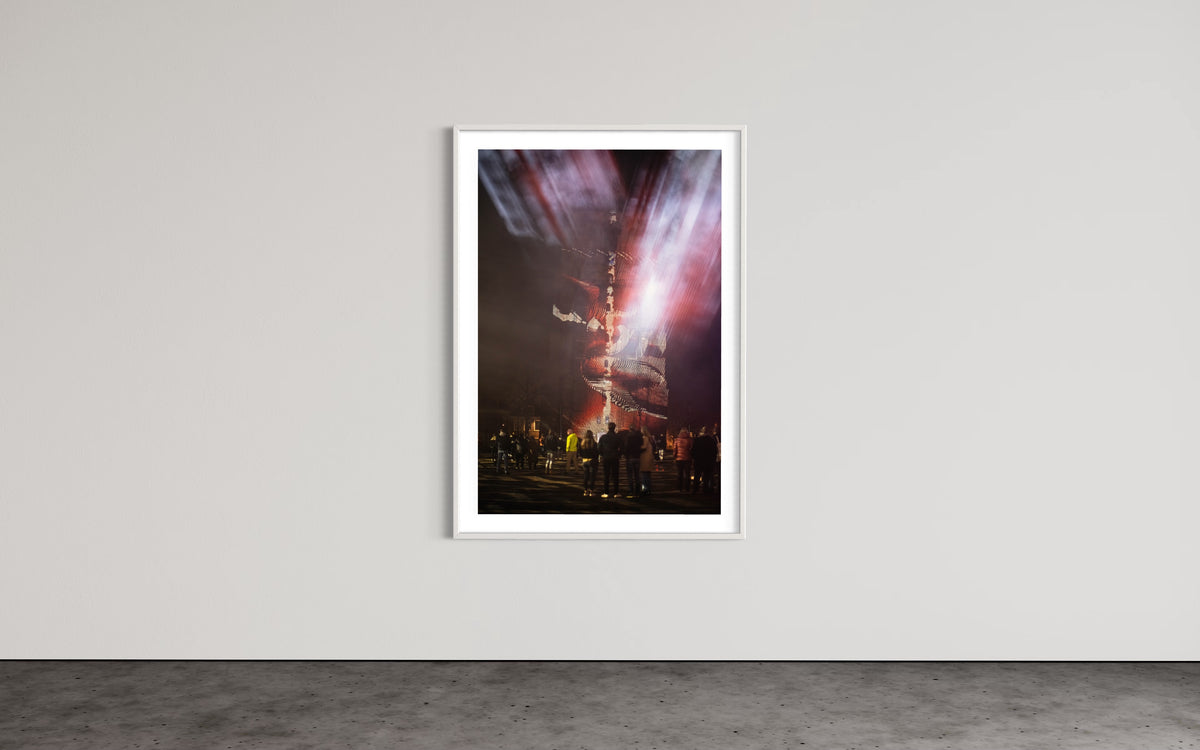 Leeuwarden Luna Light Festival 2022 - Oldehove TIME DRIFTS (signed + Frame)