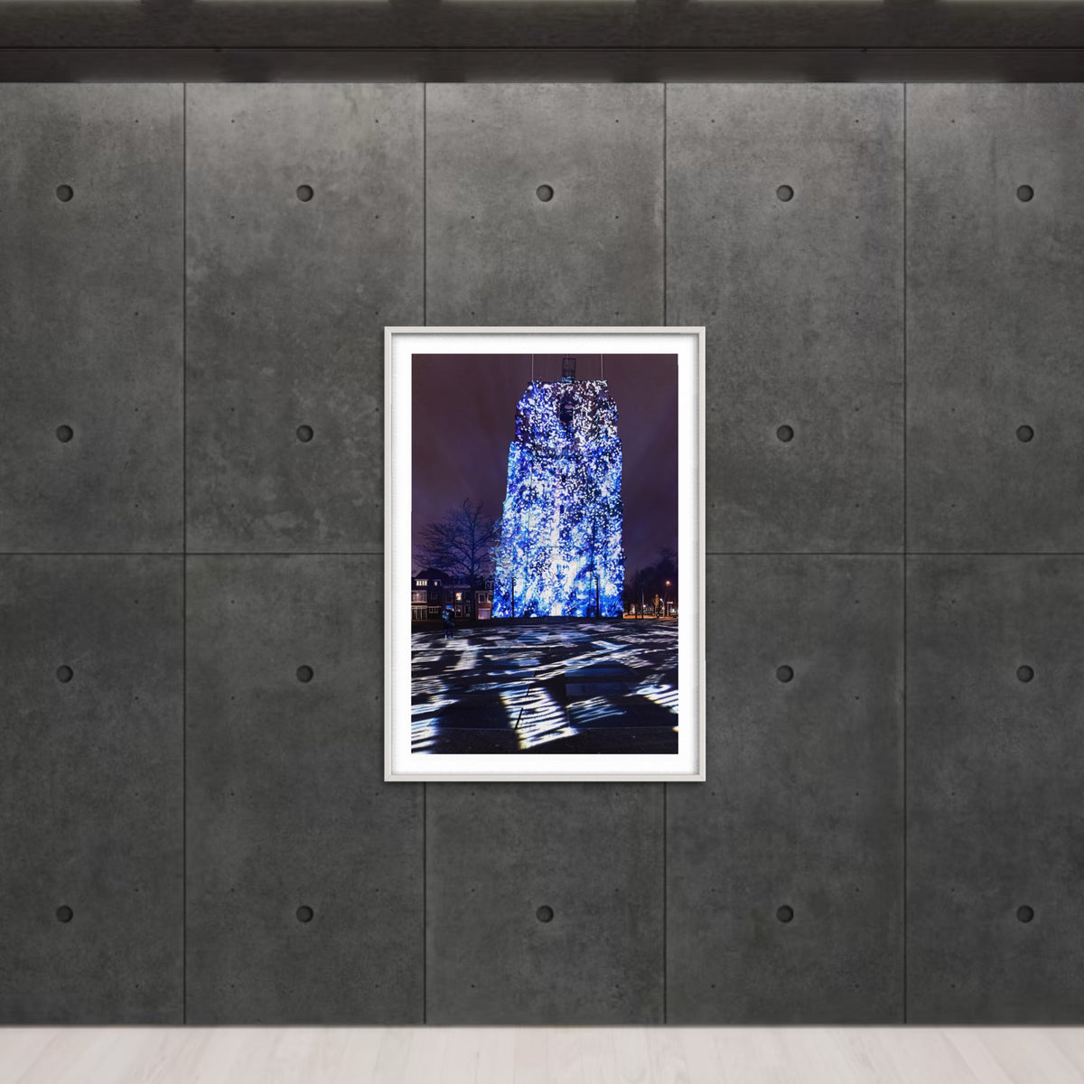 Leeuwarden Luna Light Festival 2022 - Oldehove TIME DRIFTS (signed + Frame)