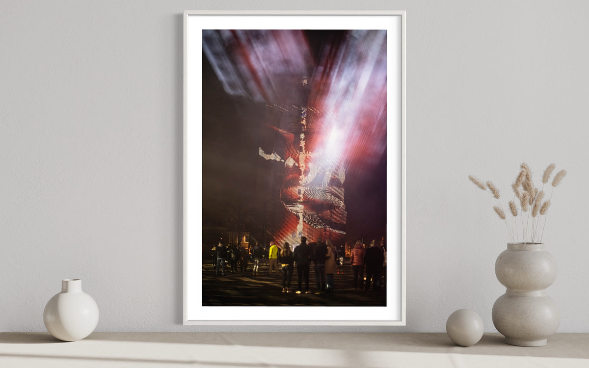 Leeuwarden Luna Light Festival 2022 - Oldehove TIME DRIFTS (signed + Frame)