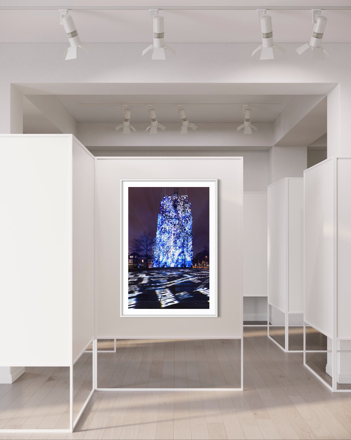 Leeuwarden Luna Light Festival 2022 - Oldehove TIME DRIFTS (signed + Frame)