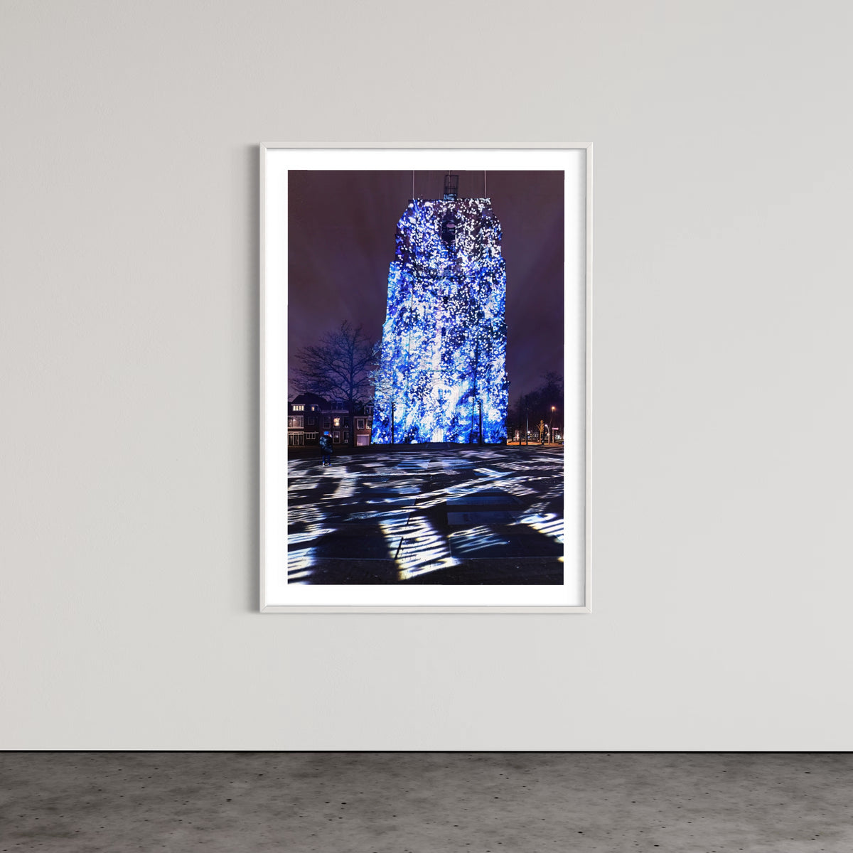 Leeuwarden Luna Light Festival 2022 - Oldehove TIME DRIFTS (signed + Frame)
