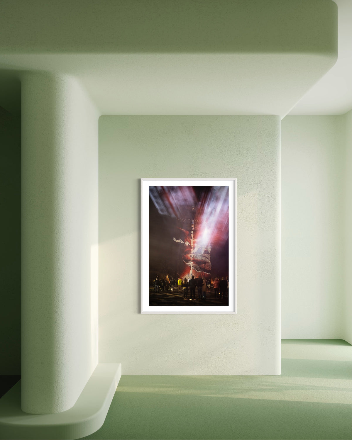 Leeuwarden Luna Light Festival 2022 - Oldehove TIME DRIFTS (signed + Frame)