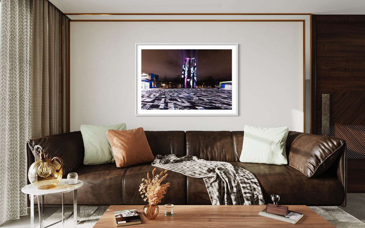 Leeuwarden Luna Light Festival 2022 - Oldehove TIME DRIFTS (signed + Frame)