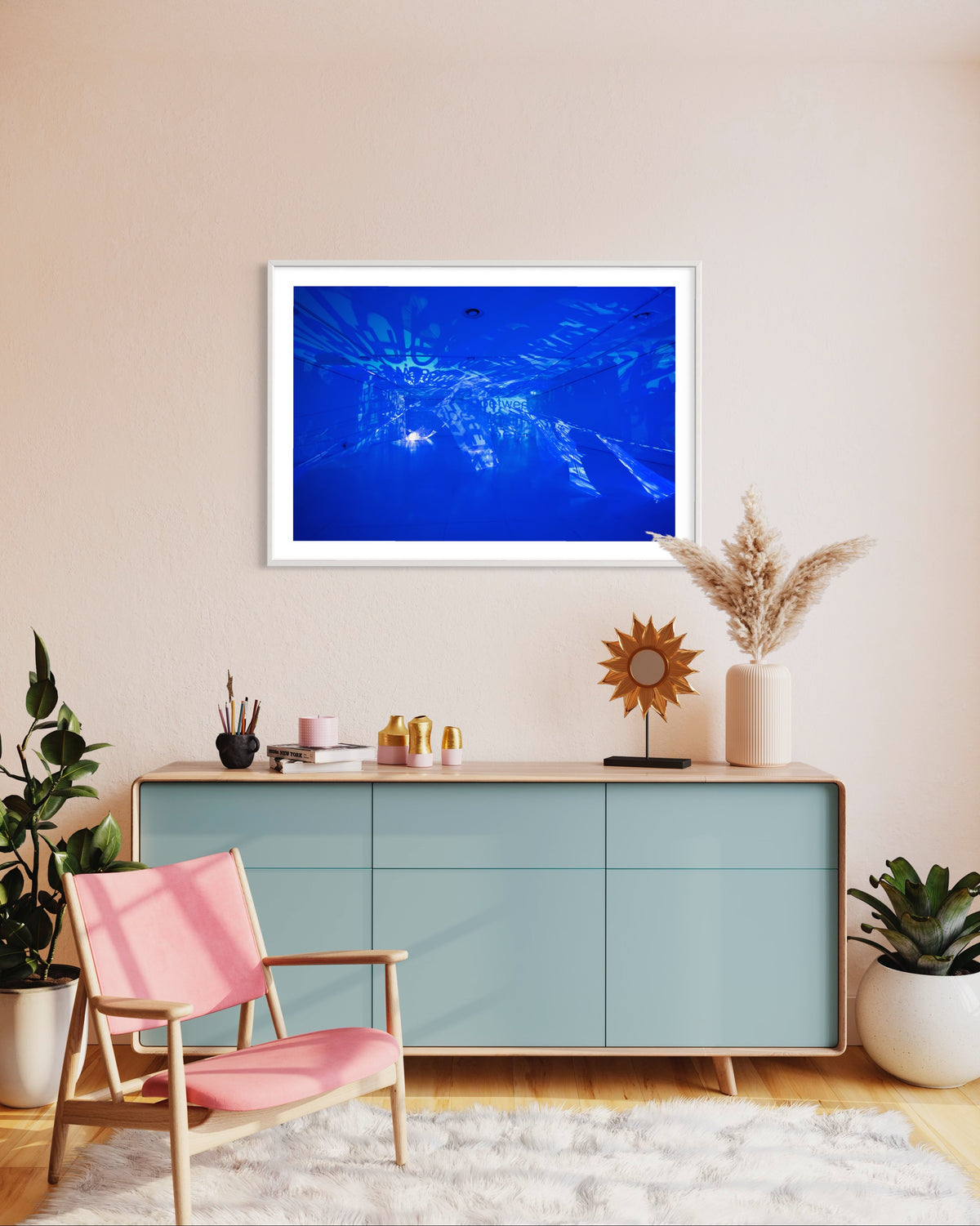 Vaduz Liechtenstein Engländerbau "inBetween" 2014  (signed + Frame)