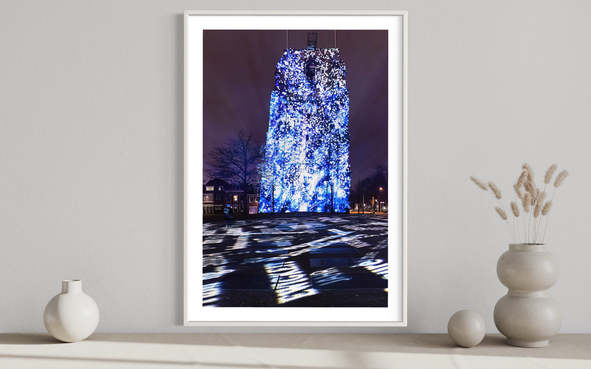 Leeuwarden Luna Light Festival 2022 - Oldehove TIME DRIFTS (signed + Frame)