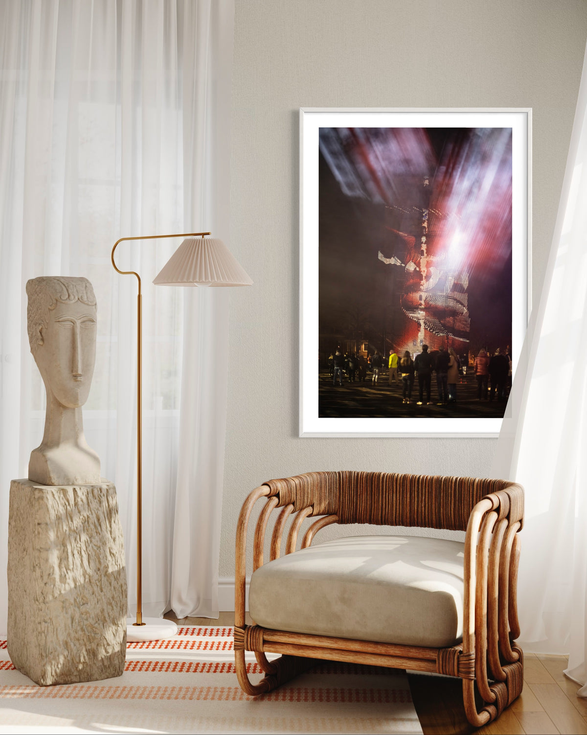 Leeuwarden Luna Light Festival 2022 - Oldehove TIME DRIFTS (signed + Frame)