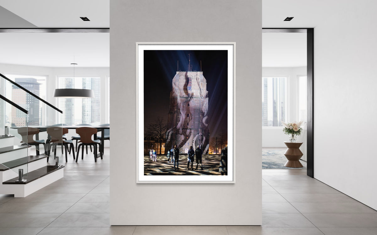 Leeuwarden Luna Light Festival 2022 - Oldehove TIME DRIFTS (signed + Frame)