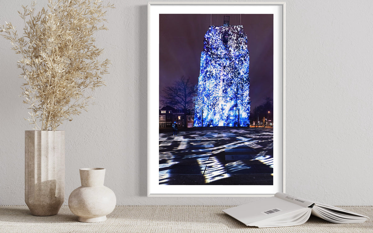 Leeuwarden Luna Light Festival 2022 - Oldehove TIME DRIFTS (signed + Frame)