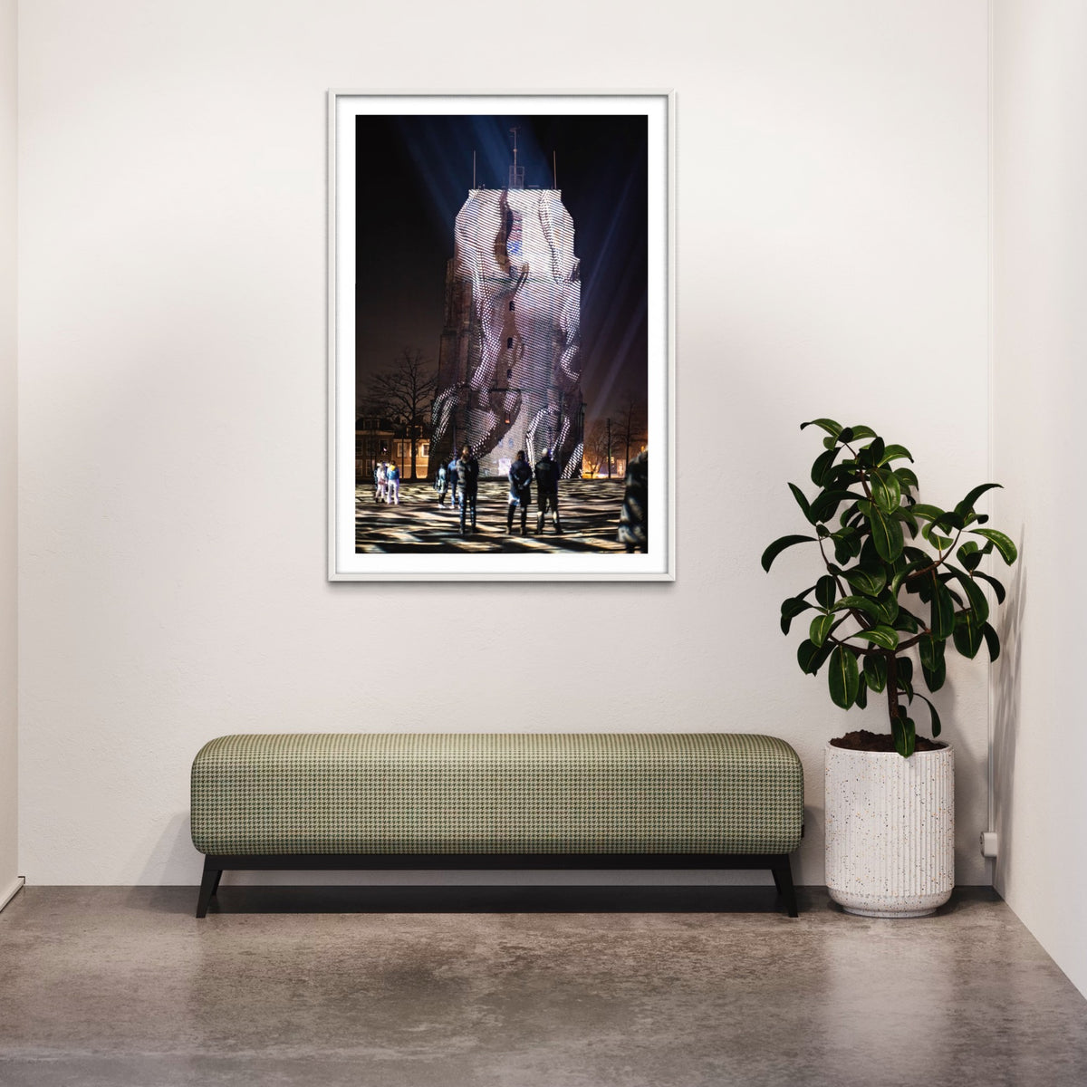 Leeuwarden Luna Light Festival 2022 - Oldehove TIME DRIFTS (signed + Frame)