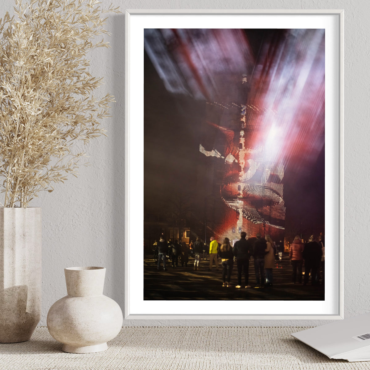 Leeuwarden Luna Light Festival 2022 - Oldehove TIME DRIFTS (signed + Frame)