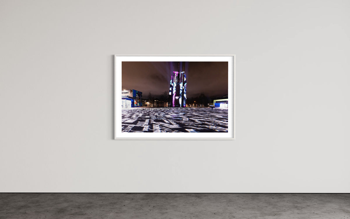 Leeuwarden Luna Light Festival 2022 - Oldehove TIME DRIFTS (signed + Frame)